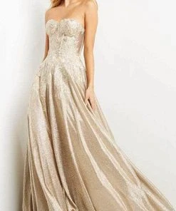 Jovani 07497 - Strapless Sweetheart Neck Evening Gown