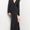 Jovani 07552 - V-Neck Front Slit Evening Gown