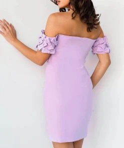 Jovani 07824 - Bow Accent Off Shoulder Cocktail Dress 5 Jovani 07824 - Bow Accent Off Shoulder Cocktail Dress