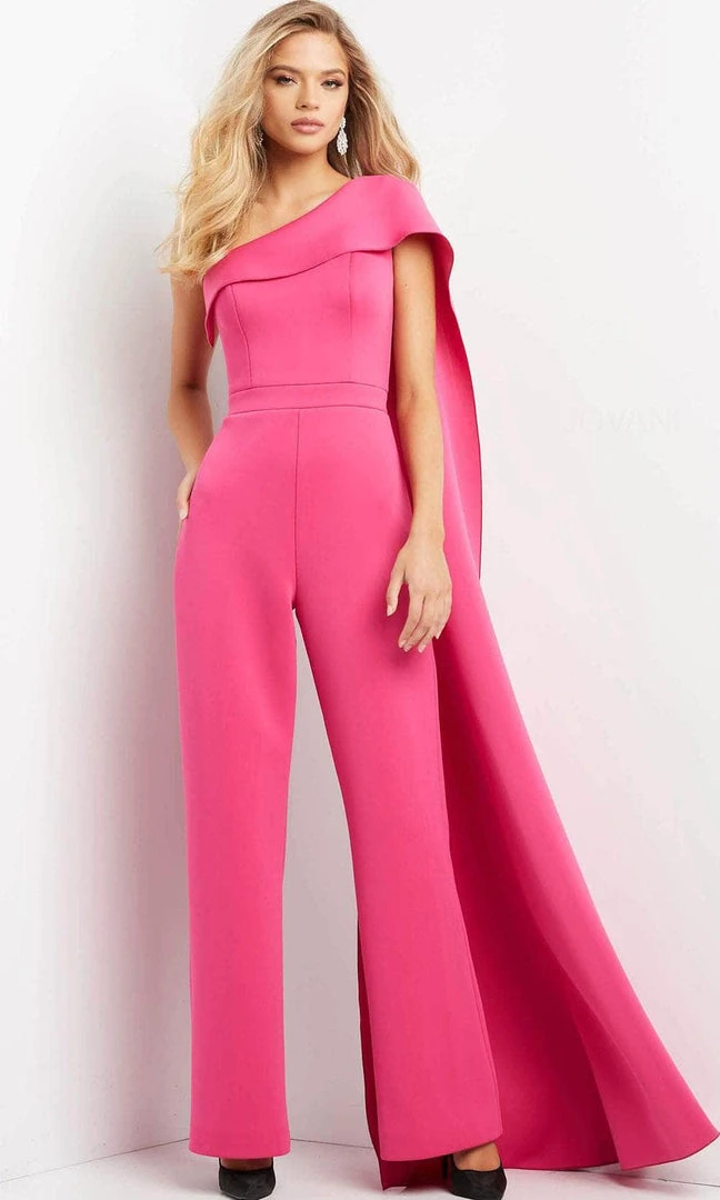 Jovani 07939 - Draped Cascade Jumpsuit 3 Jovani 07939 - Draped Cascade Jumpsuit