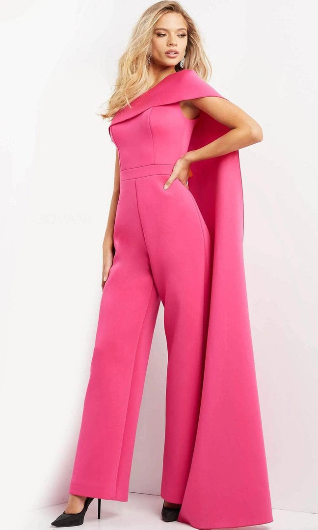 Jovani 07939 - Draped Cascade Jumpsuit 5 Jovani 07939 - Draped Cascade Jumpsuit