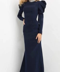 Jovani 08470 - Metallic High Neck Evening Dress 9 Jovani 08470 - Metallic High Neck Evening Dress