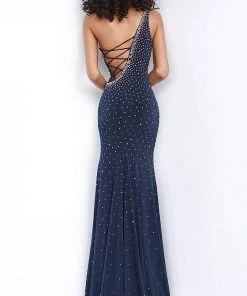 Jovani - 1170 Beaded Stretch Jersey Trumpet Dress