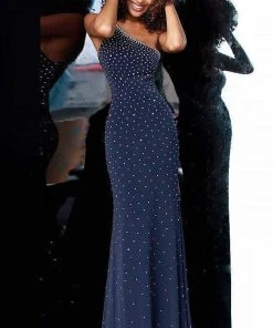 Jovani - 1170 Beaded Stretch Jersey Trumpet Dress