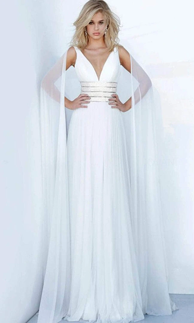 Jovani 2113 - Sleeveless Deep V-neck Evening Dress 3 Jovani 2113 - Sleeveless Deep V-neck Evening Dress