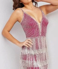 Jovani 23293 - Sleeveless Crystal Cocktail Dress