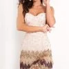 Jovani - 2657 Fringe Sweetheart Sheath Dress