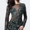 Jovani - 3011 Embellished Long Sleeve Fitted Dress 2 Jovani - 3011 Embellished Long Sleeve Fitted Dress