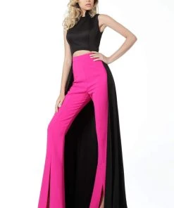 Jovani - 3377 Two-Piece Jumpsuit With Overskirt