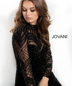 Jovani - 37545 High Illusion Geo-Beaded Gown 13 Jovani - 37545 High Illusion Geo-Beaded Gown