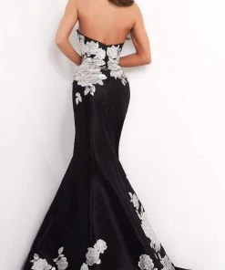 Jovani - 3917 Floral Sweetheart Mermaid Dress