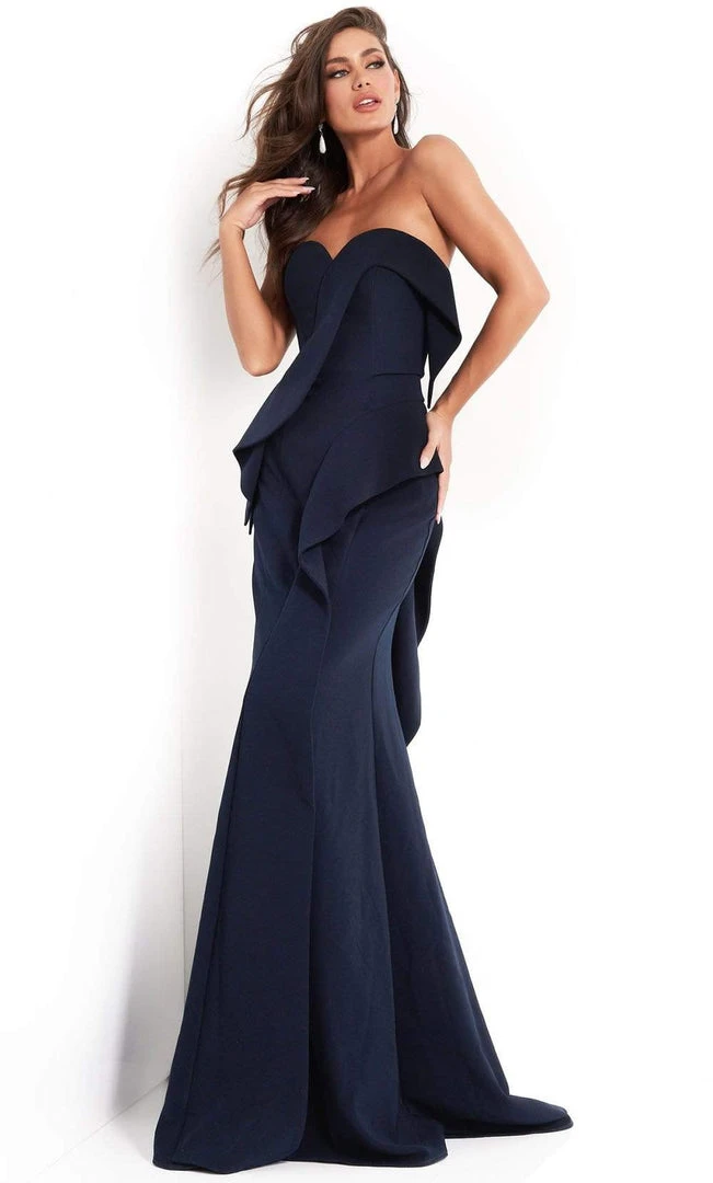 Jovani - 4466 Strapless Sweetheart Neckline Mermaid Evening Dress 3 Jovani - 4466 Strapless Sweetheart Neckline Mermaid Evening Dress