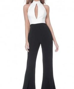 Jovani - 4520 High Halter Keyhole Jumpsuit