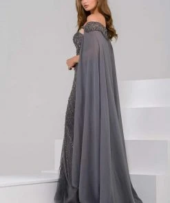 Jovani - 45566 Off Shoulder Sheath Dress 5 Jovani - 45566 Off Shoulder Sheath Dress