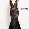 Jovani - 59762 Sexy Fitted Sequined Plunging Gown