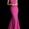 Jovani - 60122 Off Shoulder Sweetheart Neck Glitter Mermaid Gown