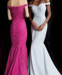 Jovani - 60122 Off Shoulder Sweetheart Neck Glitter Mermaid Gown 19 Jovani - 60122 Off Shoulder Sweetheart Neck Glitter Mermaid Gown