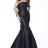 Jovani - 68240 Straight Across Fitted Mermaid Dress