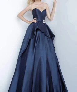 Jovani - 68377 Strapless Sweetheart Ballgown With Train