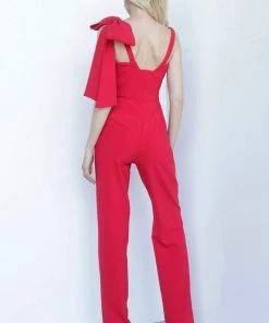 Jovani - 68997 Sleeveless V-neck Jumpsuit