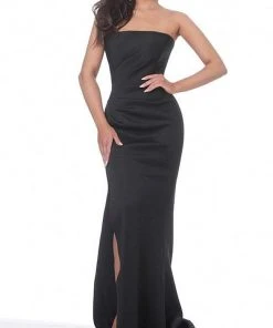 Jovani - 94366 Strapless Straight Neckline Slit Mermaid Gown