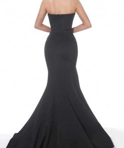 Jovani - 94366 Strapless Straight Neckline Slit Mermaid Gown