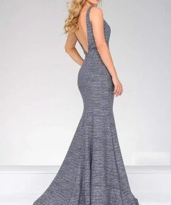 Jovani - Glamorous Low Back Prom Dress 45830
