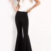 Jovani - M02807 Keyhole Halter Flared Jumpsuit 2 Jovani - M02807 Keyhole Halter Flared Jumpsuit