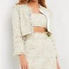 Jovani - M1143 Woven Fabric Three Piece Set