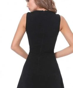 Jovani - M1695 Embellished Jewel A-Line Cocktail Dress