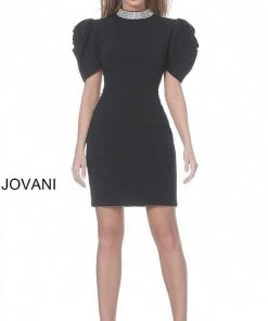 Jovani - M2941 Beaded High Neck Sheath Dress 5 Jovani - M2941 Beaded High Neck Sheath Dress