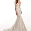 Lo'Adoro By Rachel Allan - M724 Strapless Sheer Cutout Wedding Gown