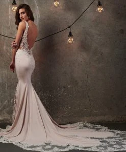 Lo'Adoro By Rachel Allan - M739 Low Scoop Back Mermaid Bridal Gown 11 Lo'Adoro By Rachel Allan - M739 Low Scoop Back Mermaid Bridal Gown