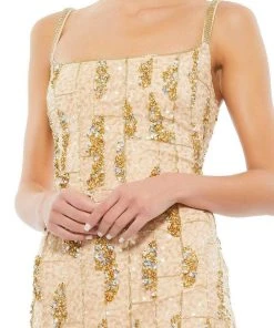 Mac Duggal 10770 - Tea Length Beaded Cocktail Dress 13 Mac Duggal 10770 - Tea Length Beaded Cocktail Dress