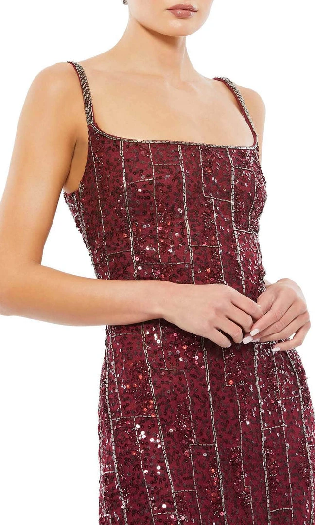 Mac Duggal 10770 - Tea Length Beaded Cocktail Dress 5 Mac Duggal 10770 - Tea Length Beaded Cocktail Dress