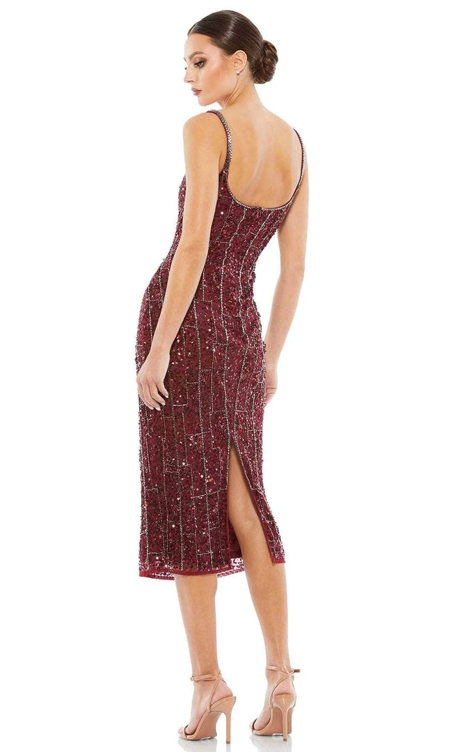 Mac Duggal 10770 - Tea Length Beaded Cocktail Dress 4 Mac Duggal 10770 - Tea Length Beaded Cocktail Dress