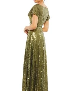 Mac Duggal 10773 - Brooch Detail Evening Gown | Couture Candy