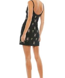 Mac Duggal 10787 - Bejeweled Sheath Cocktail Dress