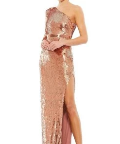 Mac Duggal - 10788 Asymmetric Sequined Gown 7 Mac Duggal - 10788 Asymmetric Sequined Gown