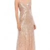 Mac Duggal - 10817 Spaghetti Straps Sequin Dress