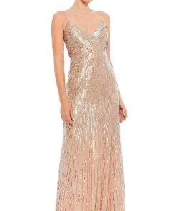 Mac Duggal - 10817 Spaghetti Straps Sequin Dress