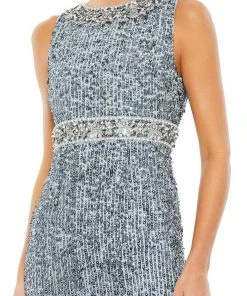 Mac Duggal - 10839 Crystal Ornate Sheath Gown