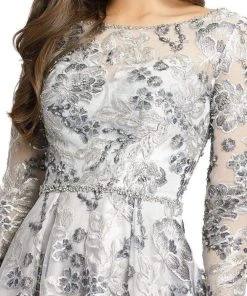 Mac Duggal - 11185 Sequin-Accented Floral A-Line Gown 7 Mac Duggal - 11185 Sequin-Accented Floral A-Line Gown