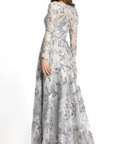 Mac Duggal - 11185 Sequin-Accented Floral A-Line Gown 6 Mac Duggal - 11185 Sequin-Accented Floral A-Line Gown