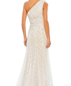 Mac Duggal 11317 - Asymmetric Lace Evening Gown 6 Mac Duggal 11317 - Asymmetric Lace Evening Gown