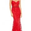 Mac Duggal - 12406 Sheer Corset Lace Mermaid Gown