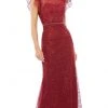 Mac Duggal - 12465 Flutter Sleeves Embroidered Gown 2 Mac Duggal - 12465 Flutter Sleeves Embroidered Gown