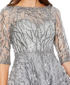 Mac Duggal 20252 - Sheer Embellished A-Line Cocktail Dress 7 Mac Duggal 20252 - Sheer Embellished A-Line Cocktail Dress