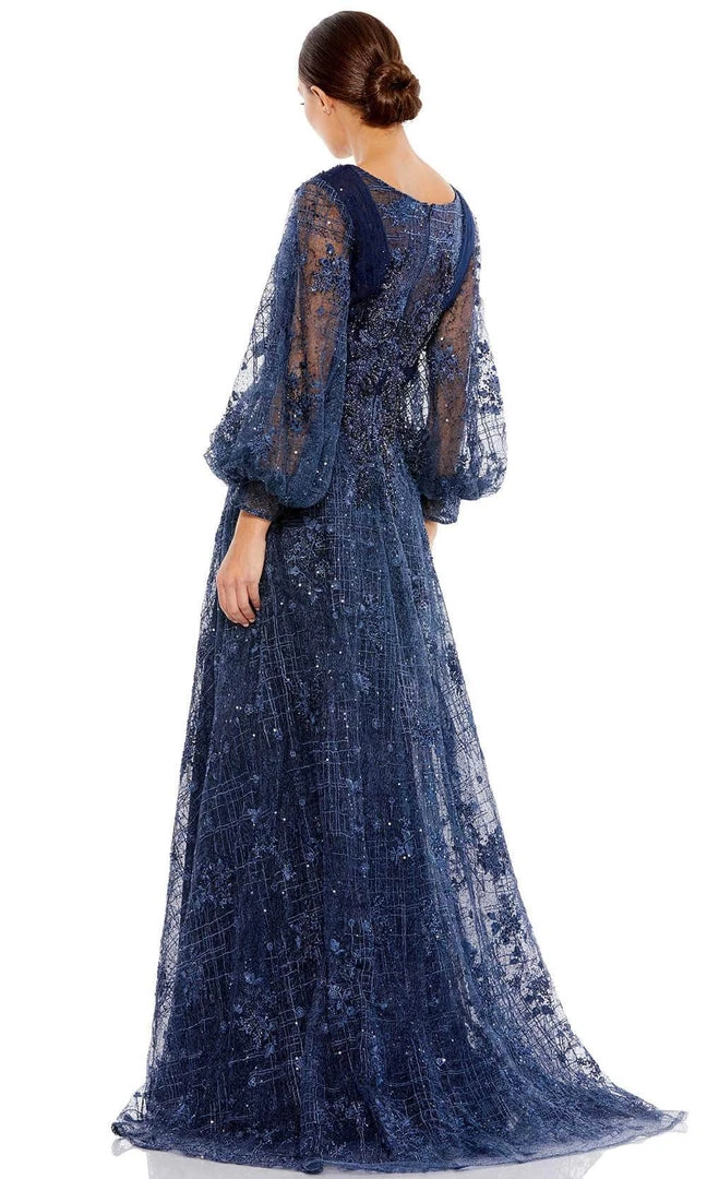 Mac Duggal 20283 - Long Sleeves Plunging V-neck Long Gown 4 Mac Duggal 20283 - Long Sleeves Plunging V-neck Long Gown