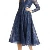 Mac Duggal 20286 - Long Sleeve Beaded Lace Cocktail Dress 1 Mac Duggal 20286 - Long Sleeve Beaded Lace Cocktail Dress